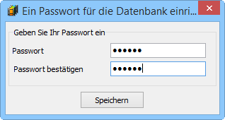 Ihre Datenbank mit einem Passwort schtzen