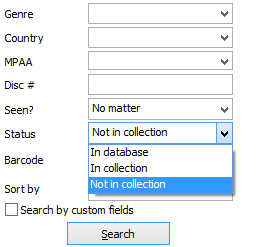Find movies that are not in collection